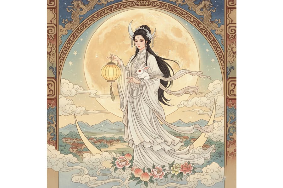 Ảnh: minh họa chị Hằng ở cung trăng